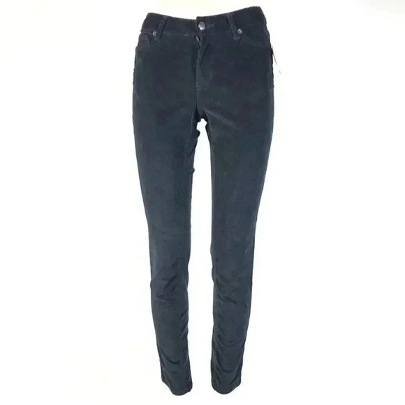 🌟Joe fresh slim corduroy mid rise navy blue pants 26x30 - Picture 1 of 13